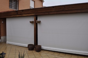 toldo cortina transparente
