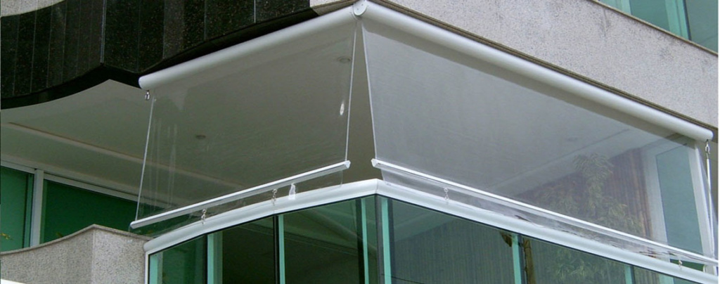 Toldo cortina para sacadas e varanda